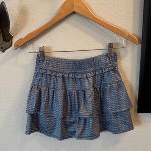 Lucky in Love Navy Tiered Kids Skirt